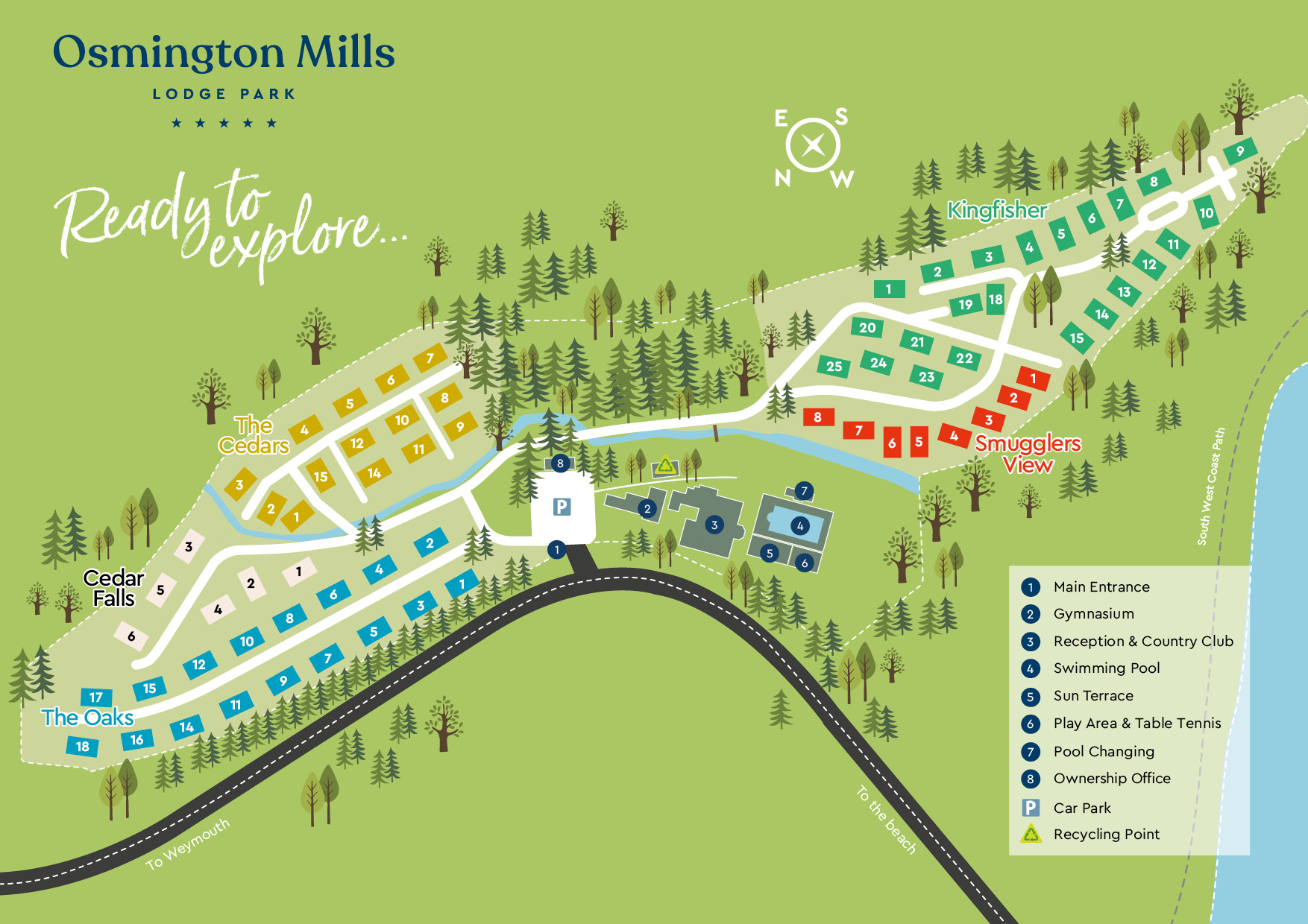 Osmington Mills Park Map