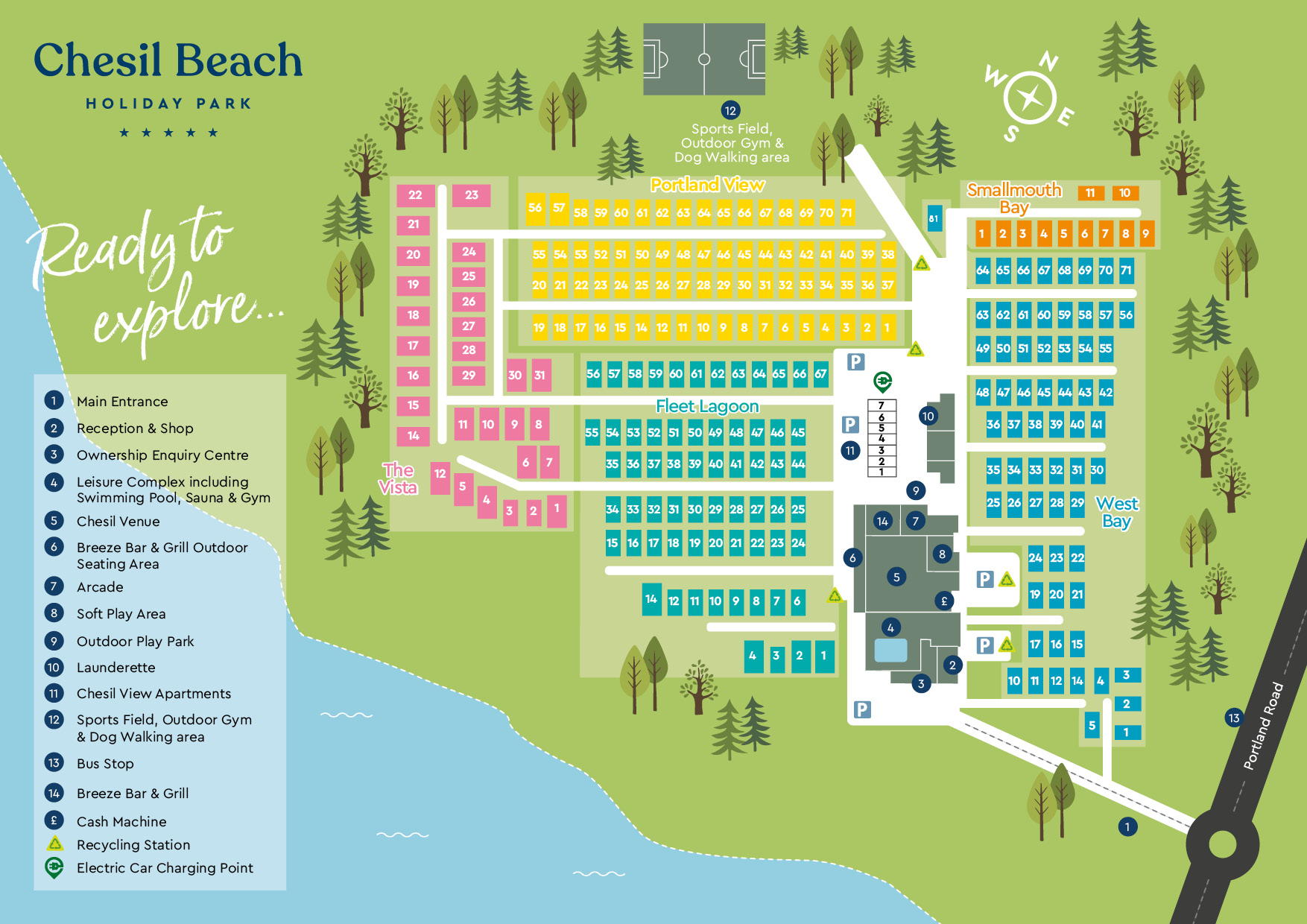 Chesil Beach Park Map