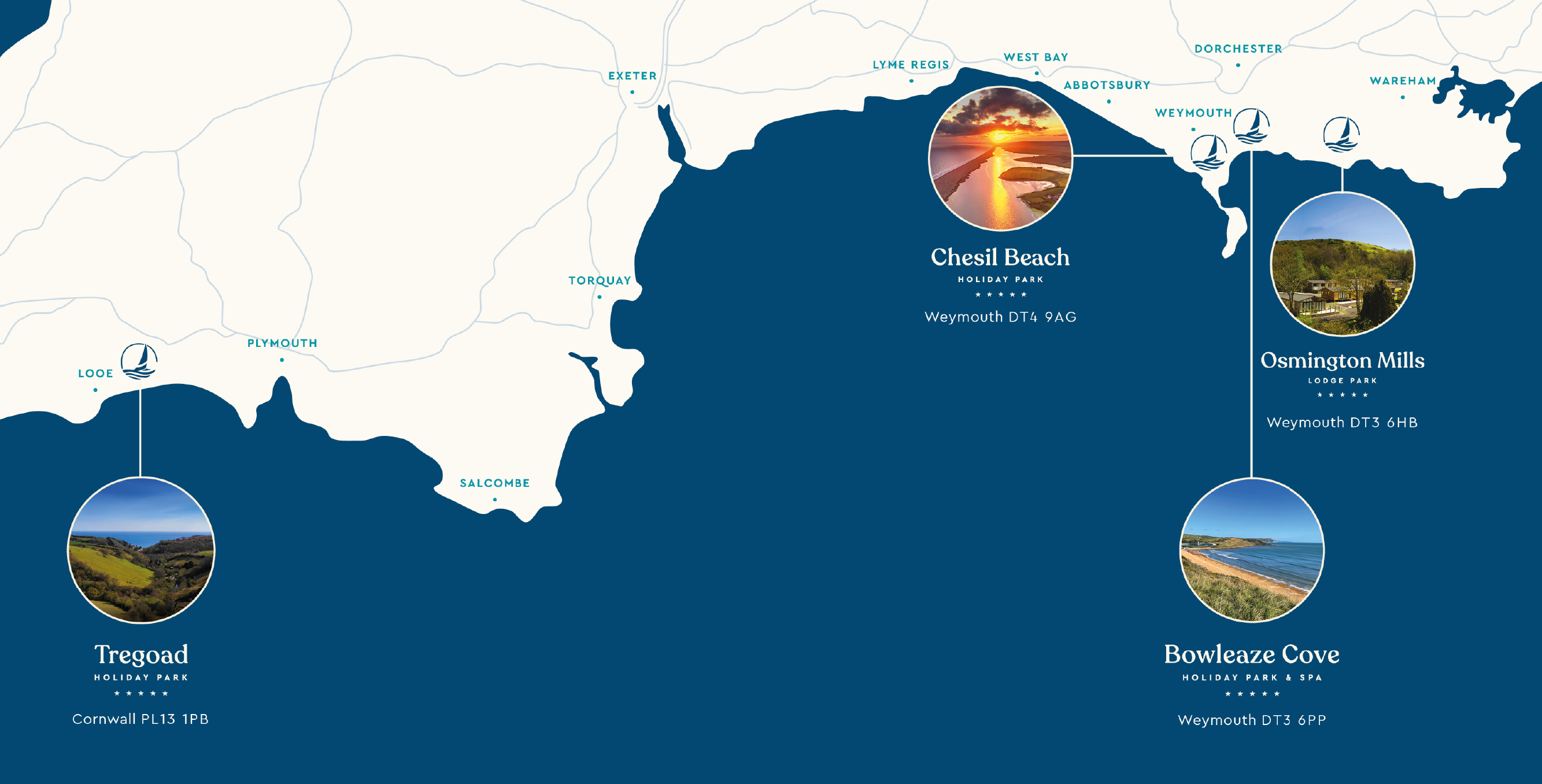 Waterside Holiday Parks Map