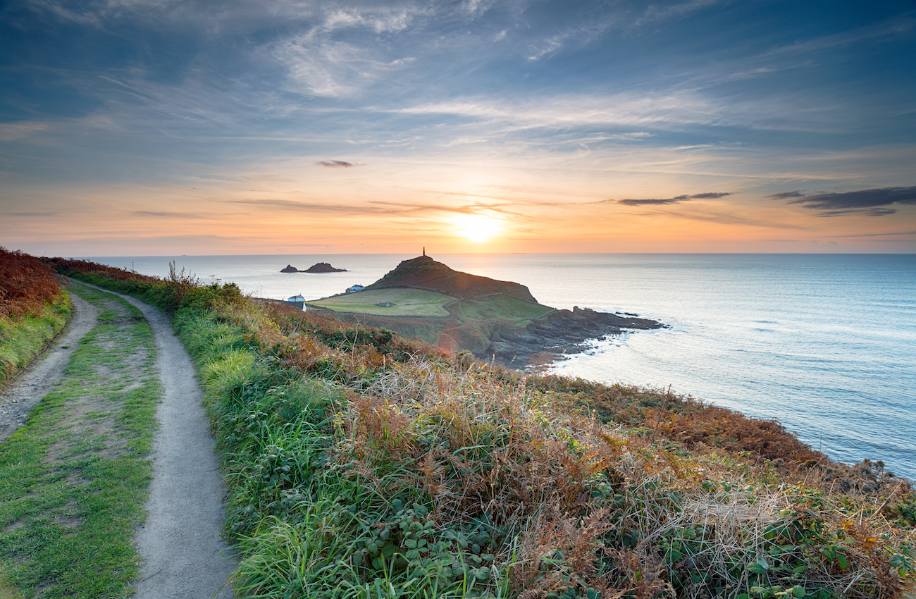 Sunset,From,The,South,West,Coast,Path,At,Cape,Cornwall