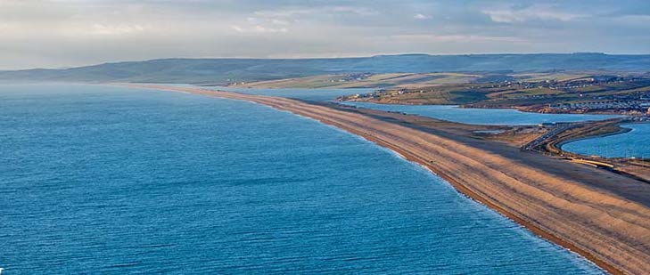 Chesil Beach in Dorset