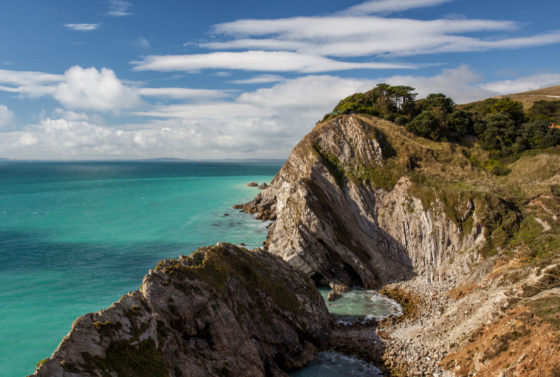 The Jurassic Coast view from above